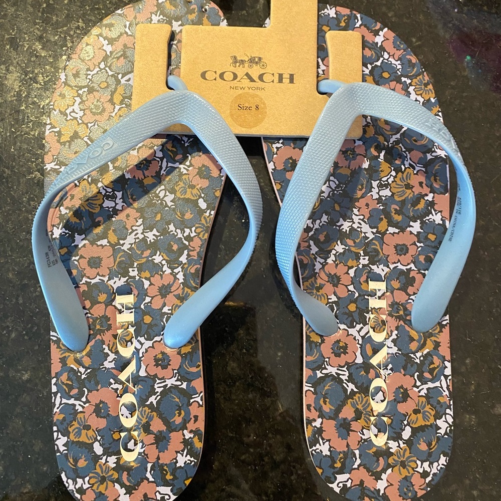 Coach Flip Flops, NWT
